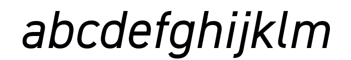 DIN 2014 Italic Font LOWERCASE