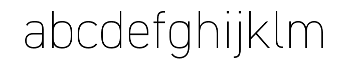 DIN 2014 Narrow Extra Light Font LOWERCASE
