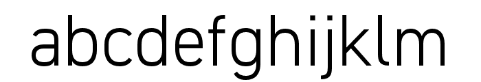 DIN 2014 Narrow Light Font LOWERCASE