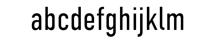 DIN Condensed Light Font LOWERCASE