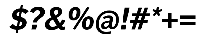 Dagny Pro Bold Italic Font OTHER CHARS