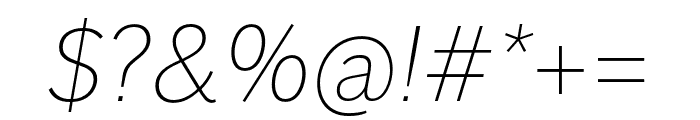 Dagny Pro Extlight Italic Font OTHER CHARS