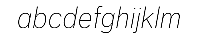 Dagny Pro Extlight Italic Font LOWERCASE