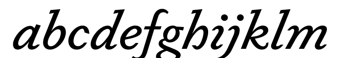 Dapifer MediumItalic Font LOWERCASE