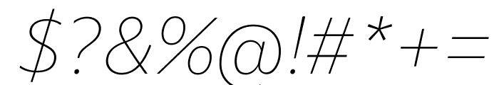Darkmode Cc Hebrew Thin Italic Font OTHER CHARS