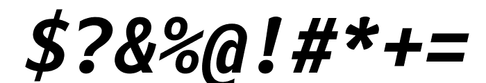 Darkmode Mono On Bold Italic Font OTHER CHARS