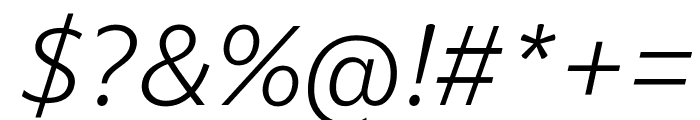 Darkmode Off CC Light Italic Font OTHER CHARS