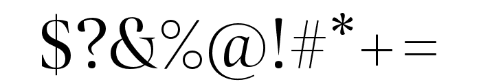 Dashiell Fine Light Font OTHER CHARS