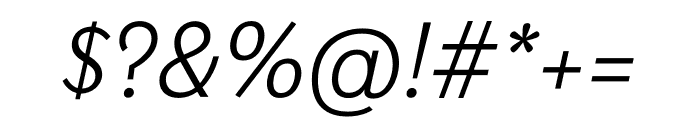 Davis Sans Light Italic Font OTHER CHARS