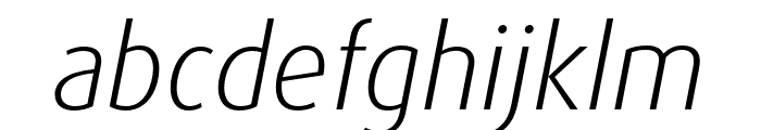 Dax Pro Cond Light Italic Font LOWERCASE