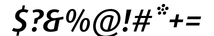Dax Pro Medium Italic Font OTHER CHARS