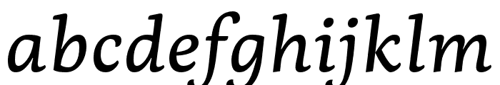 Dederon Medium Italic Font LOWERCASE