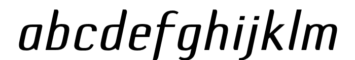 DefaultGothic OT BGaugeItalic Font LOWERCASE
