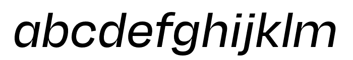 Degular Display Medium Italic Font LOWERCASE