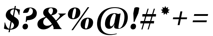 Dejanire Headline ExtraBold Italic Font OTHER CHARS