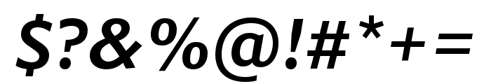 Dejanire Sans Medium Italic Font OTHER CHARS