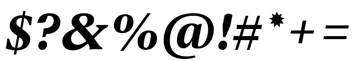 Dejanire Text Bold Italic Font OTHER CHARS