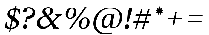 Dejanire Text Italic Font OTHER CHARS