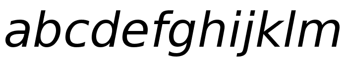 Dejavu Lgc Italic Font LOWERCASE