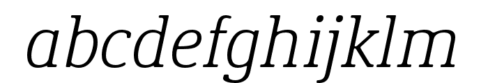 Demos Next Pro Light Italic Font LOWERCASE