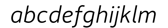 Depot New Light Italic Font LOWERCASE
