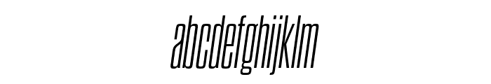 Dharma Gothic C Light Italic Font LOWERCASE