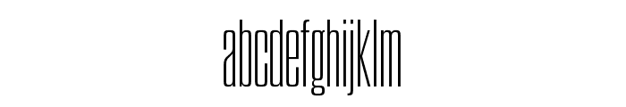Dharma Gothic E ExLight Font LOWERCASE