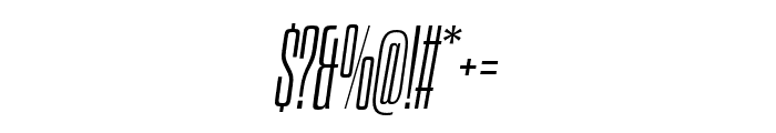 Dharma Gothic E Light Italic Font OTHER CHARS