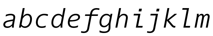 Dico Code One Italic Font LOWERCASE