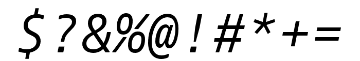 Dico Mono Italic Font OTHER CHARS