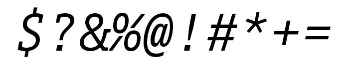 Dico Mono Slab Italic Font OTHER CHARS