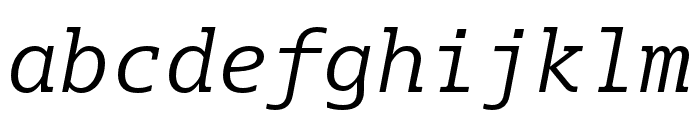 Dico Mono Slab Italic Font LOWERCASE