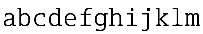 Dico Mono Slab Regular Font LOWERCASE