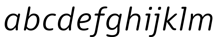 Dico Sans Soft Italic Font LOWERCASE