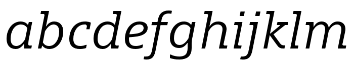 Dico Slab Italic Font LOWERCASE