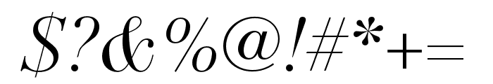 Didot LT Pro Italic Font OTHER CHARS