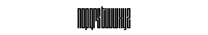 Dimensions 200R Font LOWERCASE