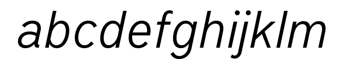 District Pro Light Italic Font LOWERCASE