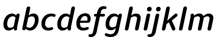 Dita Medium Italic Font LOWERCASE