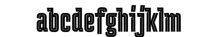 Ditch Regular Font LOWERCASE