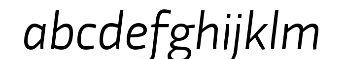 Divenire Light Italic Font LOWERCASE