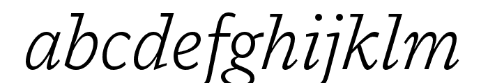 Dovetail MVB Light Italic Font LOWERCASE