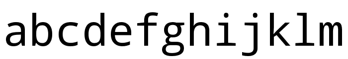 Droid Sans Mono Regular Font LOWERCASE