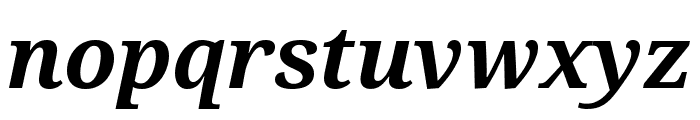 Droid Serif Bold Italic Font LOWERCASE