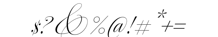Dulcinea Regular Font OTHER CHARS
