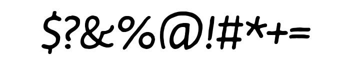Duper Regular Italic Font OTHER CHARS