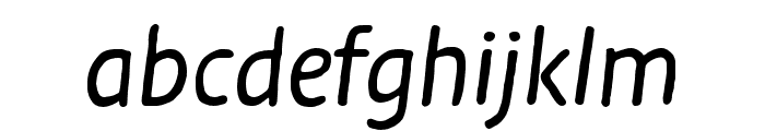 Duper Regular Italic Font LOWERCASE