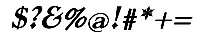 Dutch Mediaeval Pro Bold Italic Font OTHER CHARS