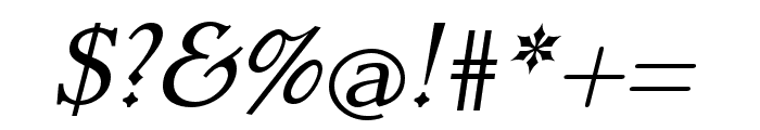 Dutch Mediaeval Pro Italic Font OTHER CHARS