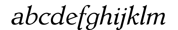 Dutch Mediaeval Pro Italic Font LOWERCASE